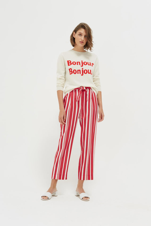 Cream Bonjour Bonjour Cashmere-Wool Sweater image 3