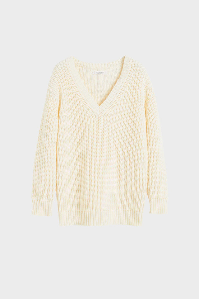 Cream Le Soir V Neck Sweater image 2