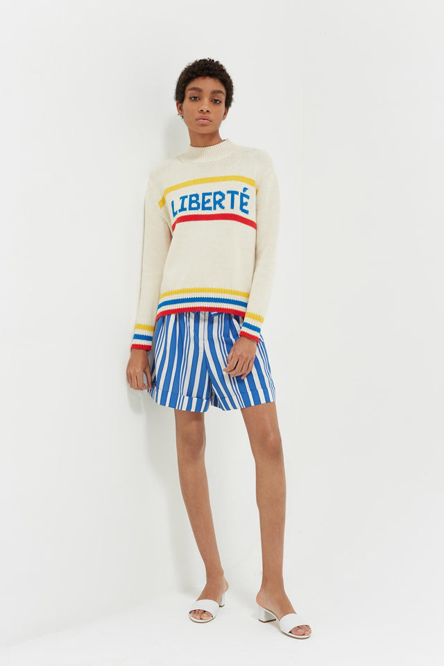 Cream Liberté Chunky Polo Neck Sweater image 4