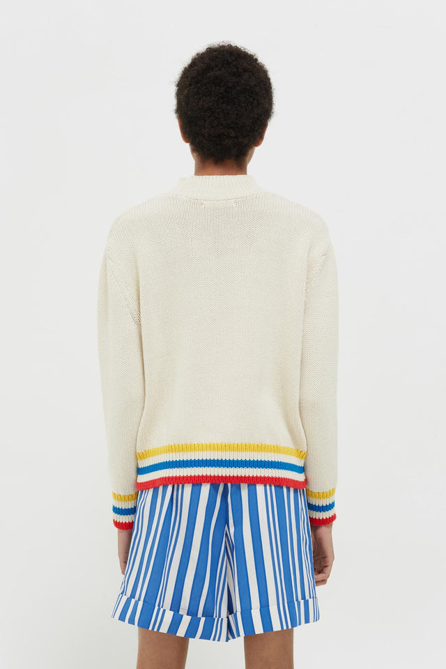 Cream Liberté Chunky Polo Neck Sweater image 6