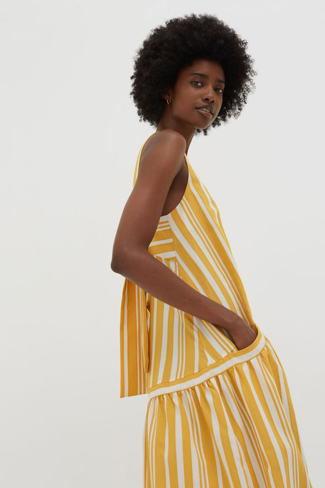 Yellow Striped Parasol Sundress image 3