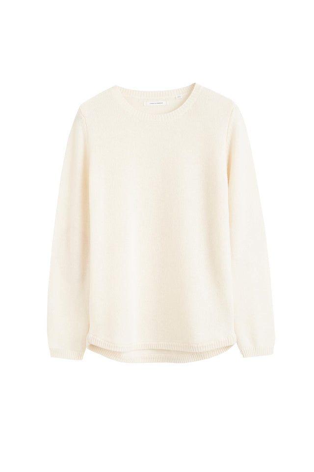 Cream Elbow Patch Sweater image 2