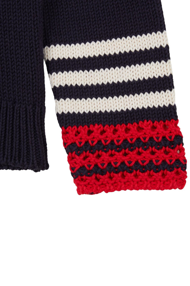 Navy Frida Square-Neck Sweater image 6