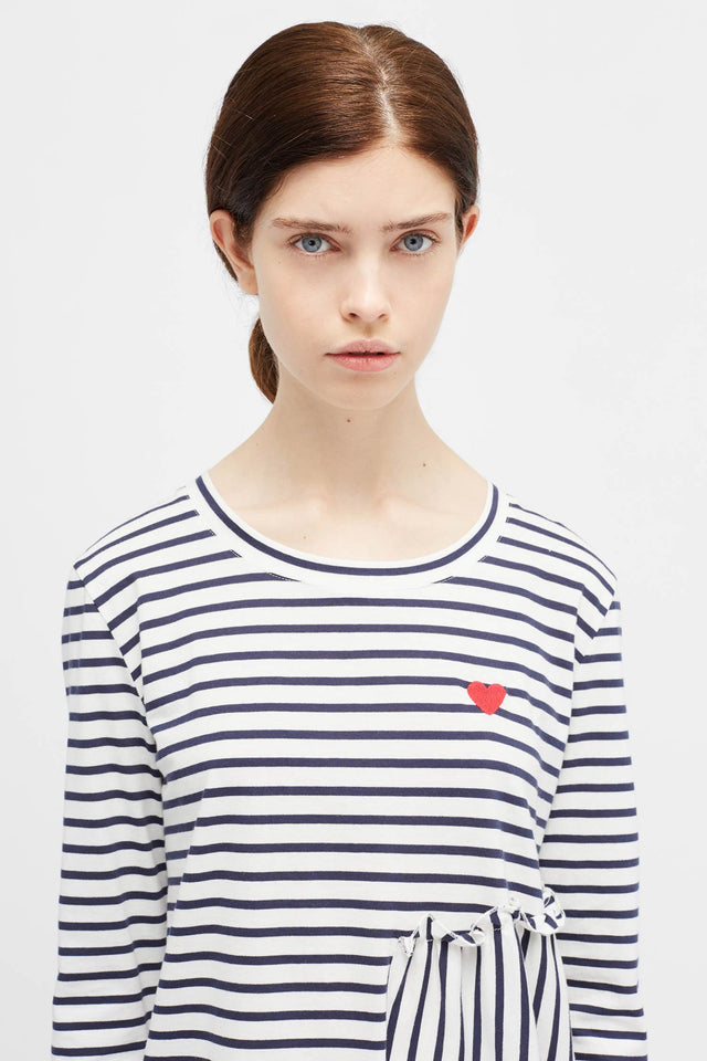 Navy Frill T-Shirt image 1