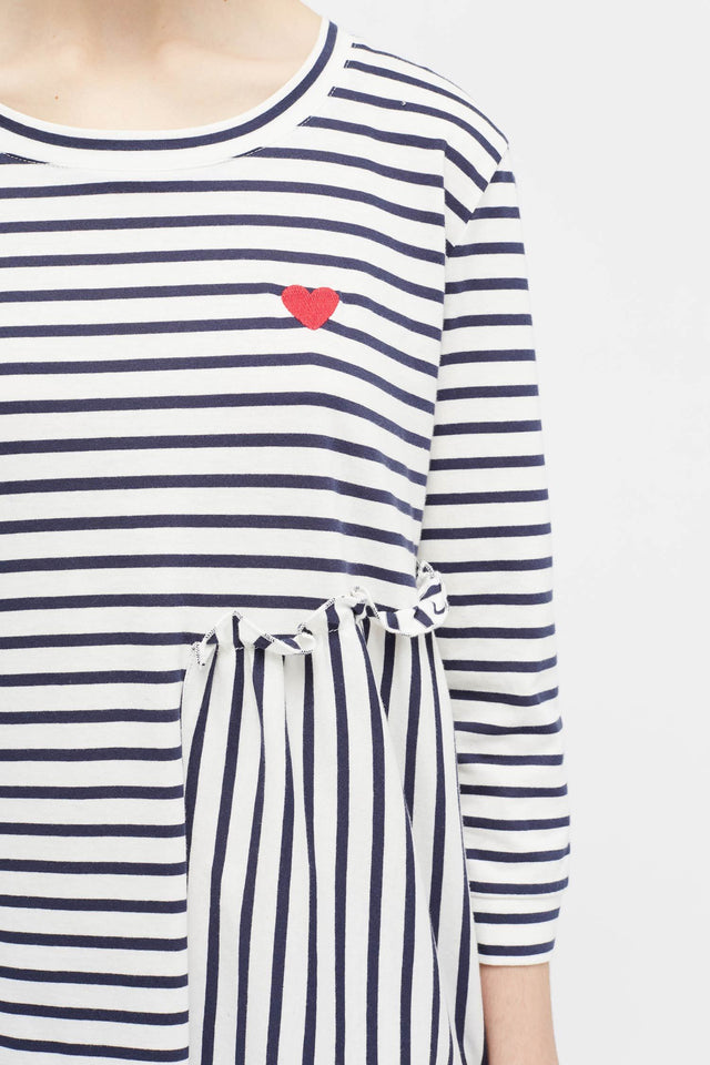 Navy Frill T-Shirt image 4