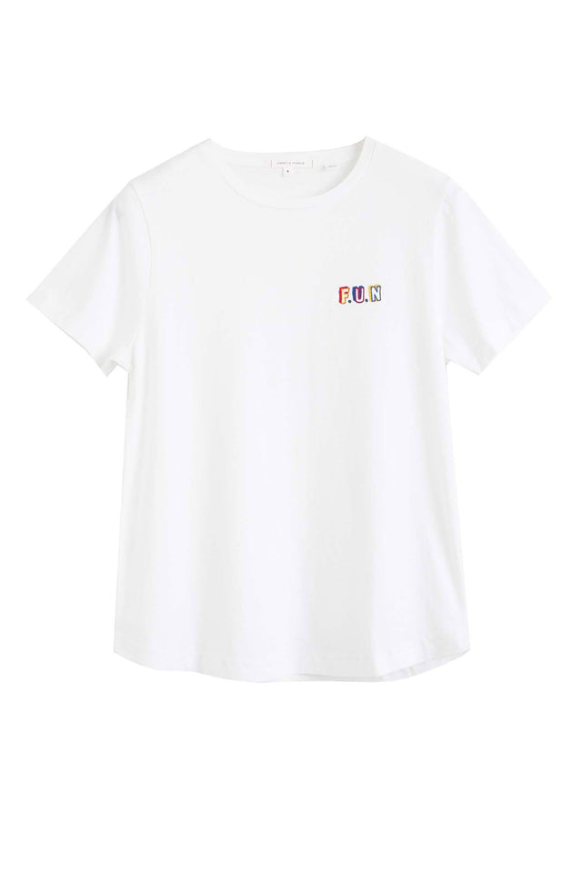 White Fun Short Sleeve T-Shirt image 2