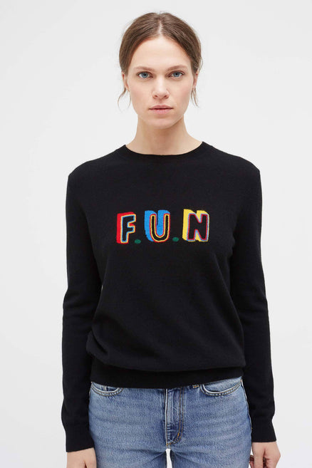 Black Fun Cashmere Sweater