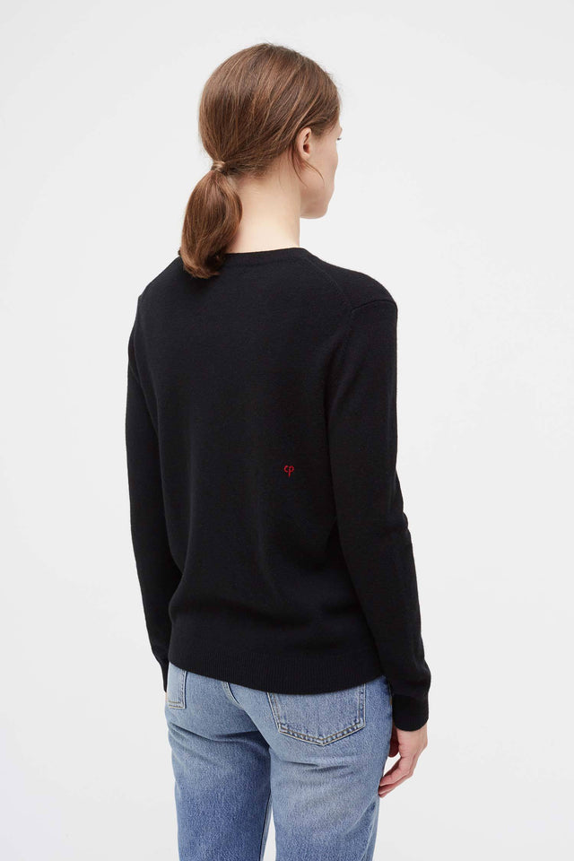Black Fun Cashmere Sweater image 5