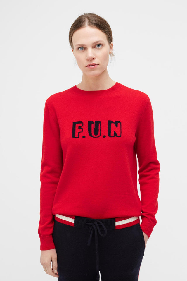Red Fun Cashmere Sweater image 1