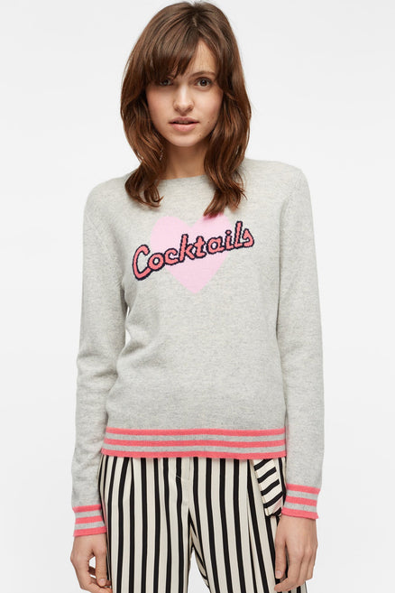 Grey Cocktail Dream Cashmere Sweater