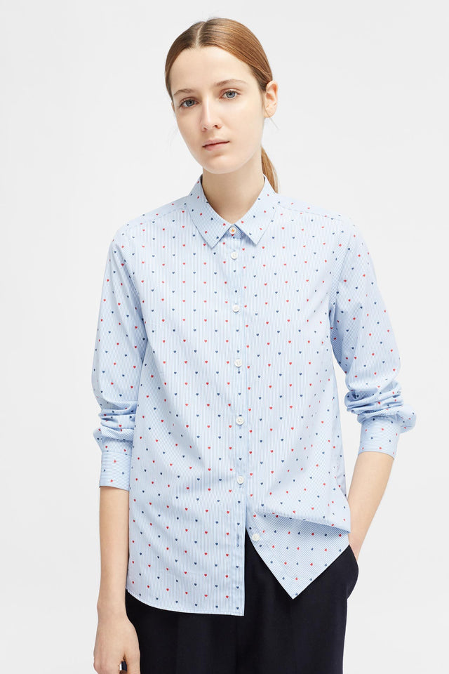 Blue Heart Striped Shirt image 1