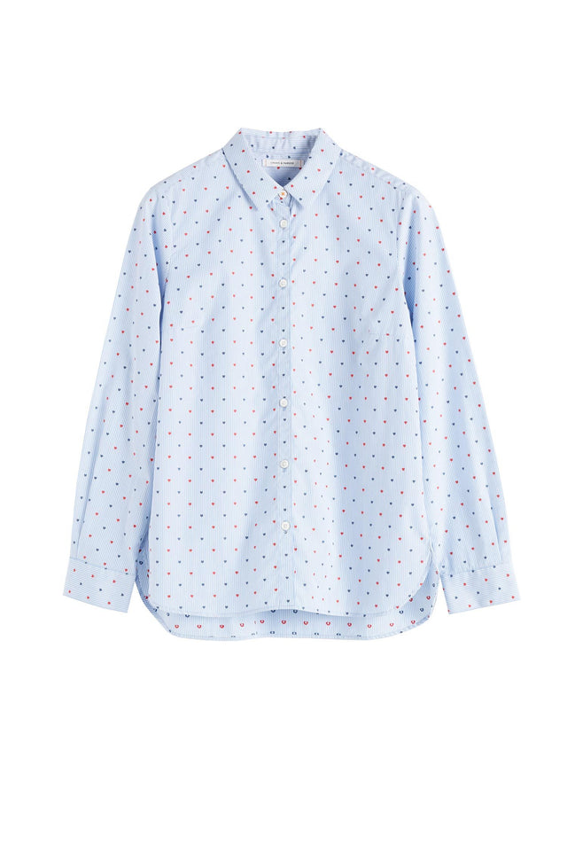 Blue Heart Striped Shirt image 2