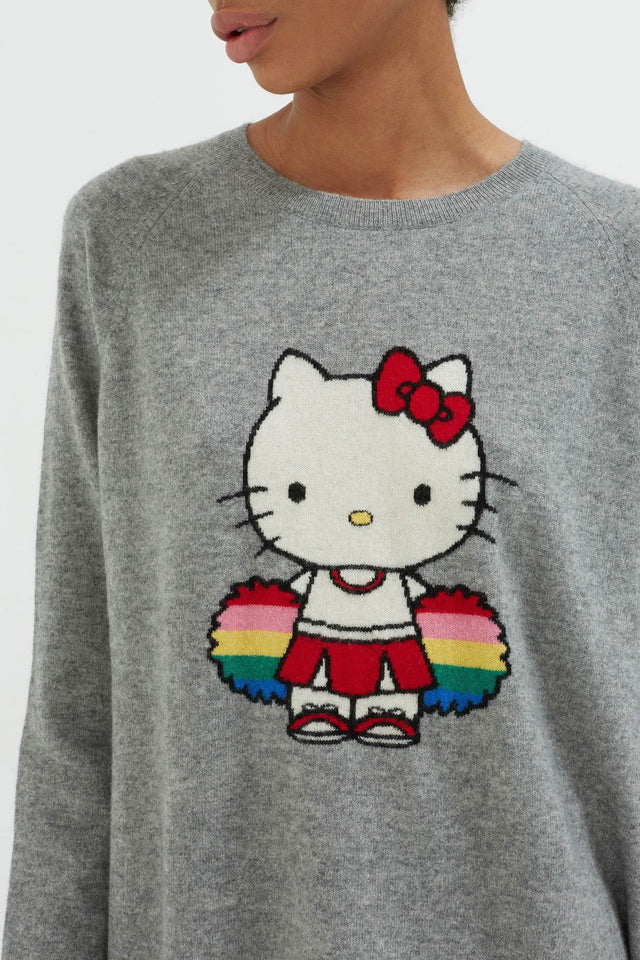 Grey Hello Kitty Cheerleader Sweatshirt image 4
