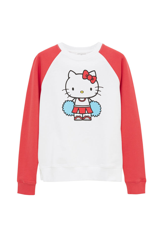 Cream Hello Kitty Cheerleader Sweatshirt image 2