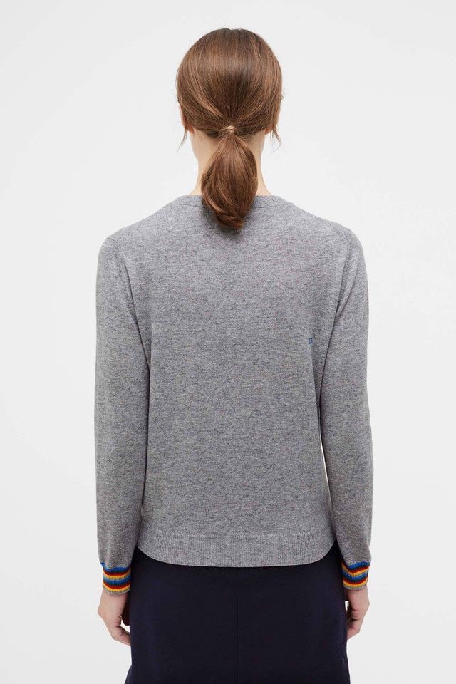 Grey Hello Hello Wool Sweater image 3