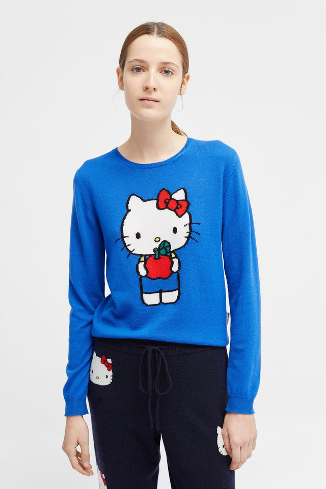 Blue Hello Kitty Apples Cashmere Sweater image 1