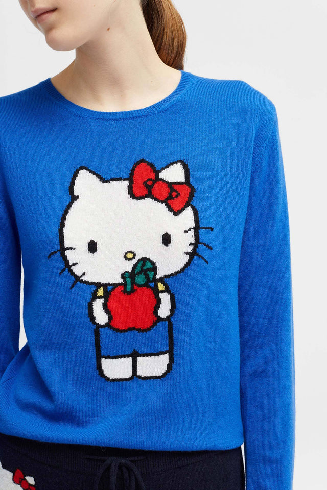 Blue Hello Kitty Apples Cashmere Sweater image 4
