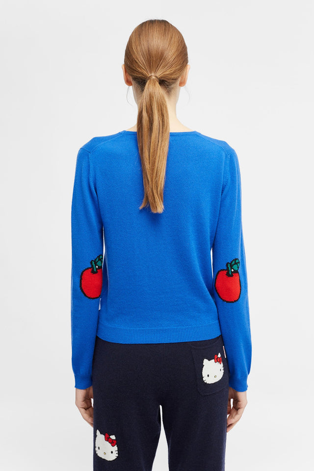 Blue Hello Kitty Apples Cashmere Sweater image 5