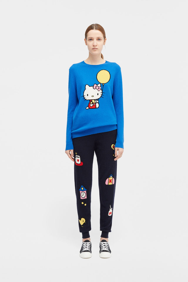 Blue Hello Kitty Balloon Cashmere Sweater image 3