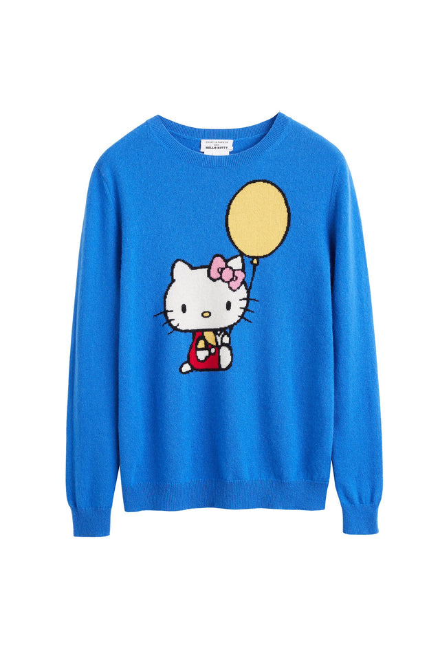 Blue Hello Kitty Balloon Cashmere Sweater image 2