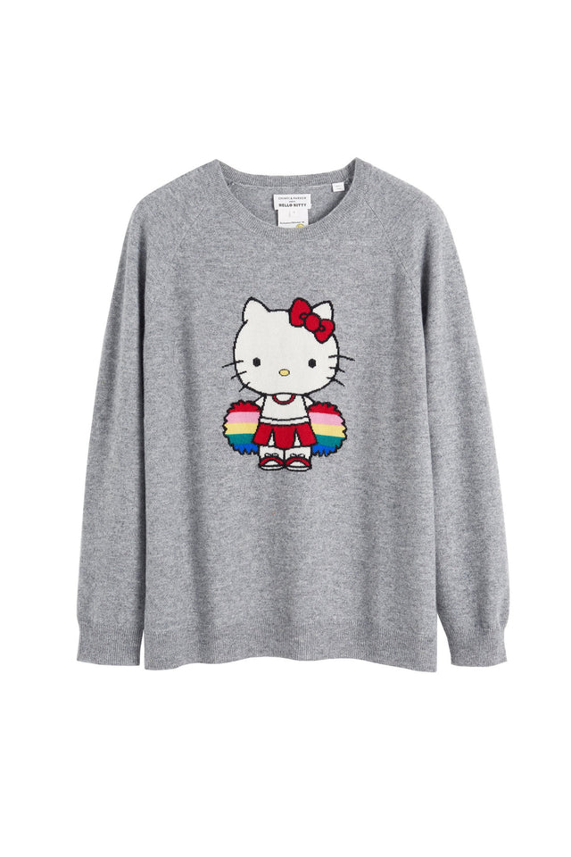 Grey Hello Kitty Cheerleader Sweatshirt image 2