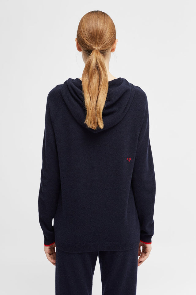 Navy Hello Kitty Cashmere And Wool Hoodie image 4