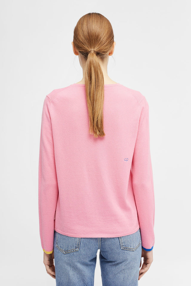 Pink Hello Kitty Twin Badge Cashmere Sweater image 5