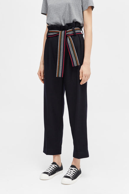 Navy High Waisted Pants