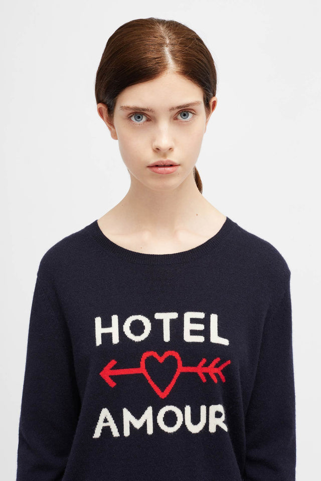 Navy Hotel Amour Sweater image 1
