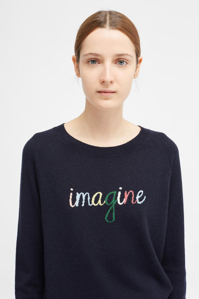 Navy Imagine Sweater image 4