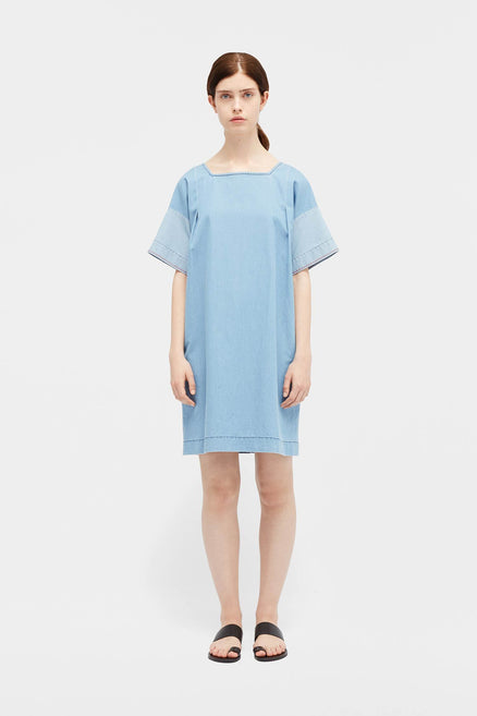Indigo Panelled Dress