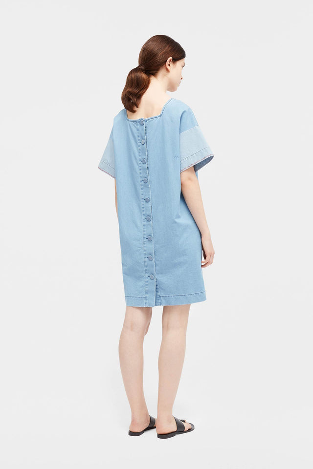 Indigo Panelled Dress image 4