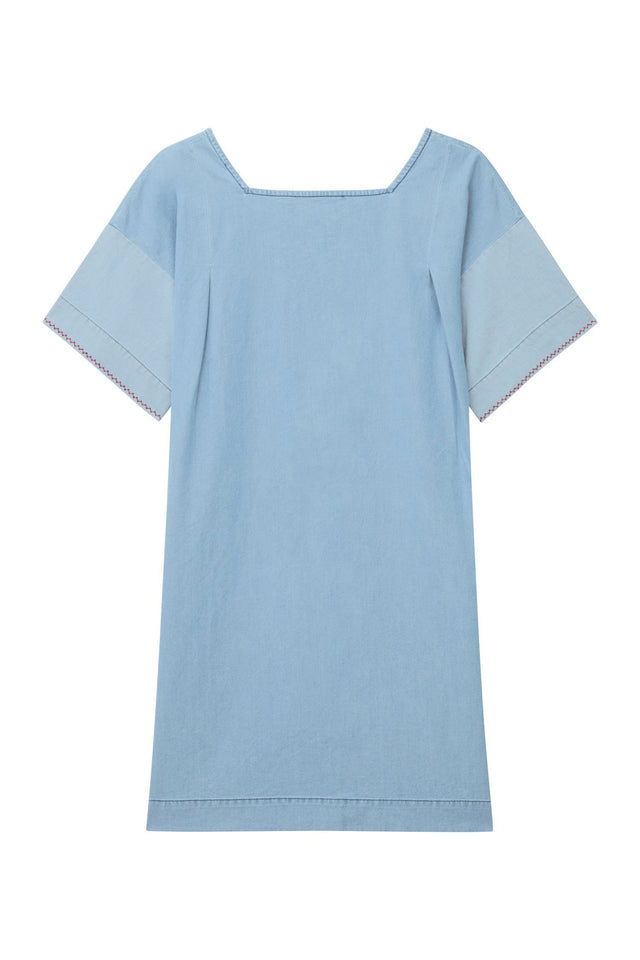 Indigo Panelled Dress image 2