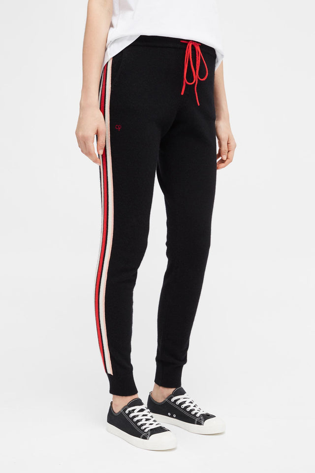 Black Jalisco Stripe Track Pants image 5