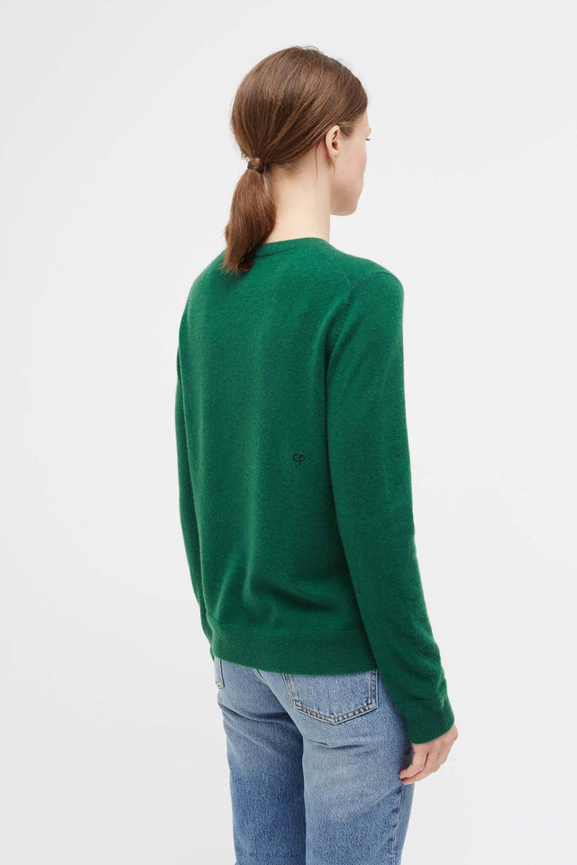 Green Jewelled Horse Cashmere Sweater image 3