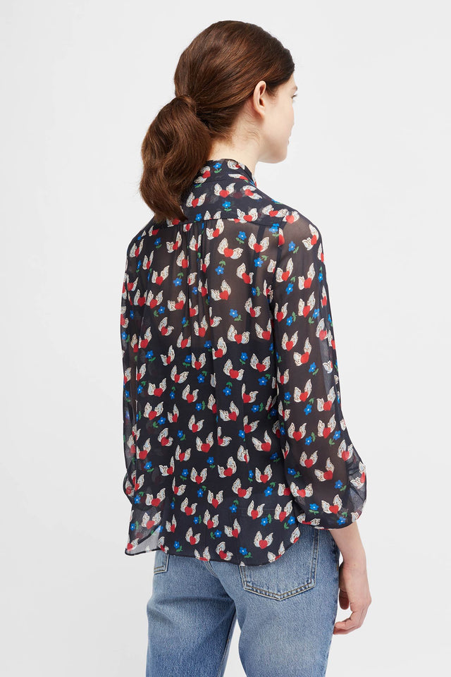 Navy Juliet Blouse image 5