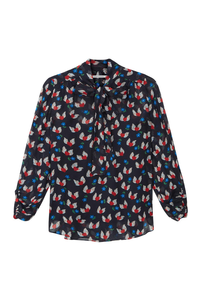 Navy Juliet Blouse image 2