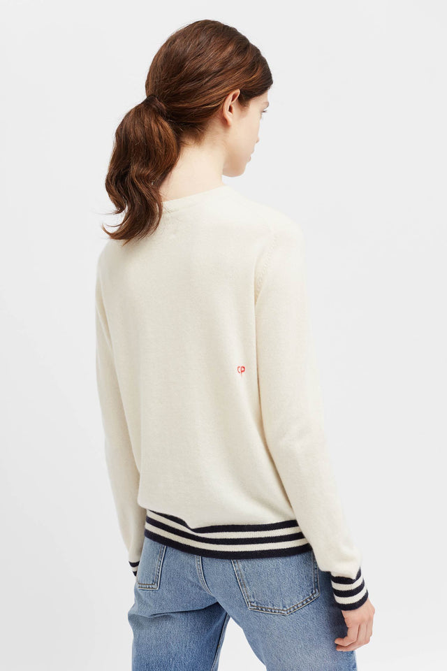 Navy Juliet Heart sweater image 5