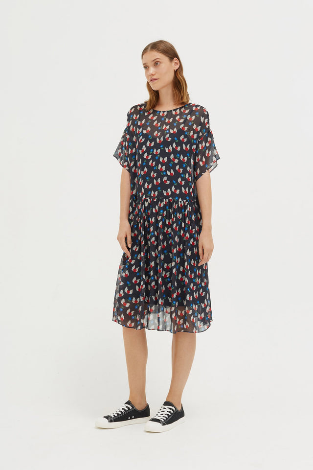 Navy Juliet Tea Dress image 3