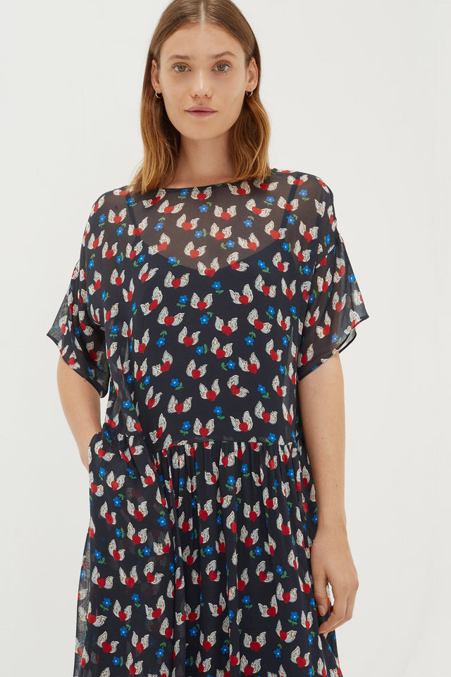 Navy Juliet Tea Dress image 5