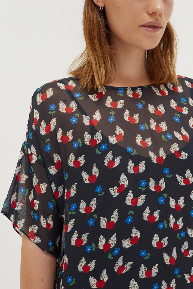 Navy Juliet Tea Dress image 4