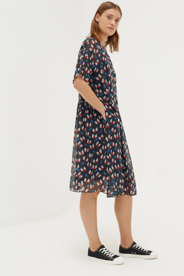 Navy Juliet Tea Dress image 1