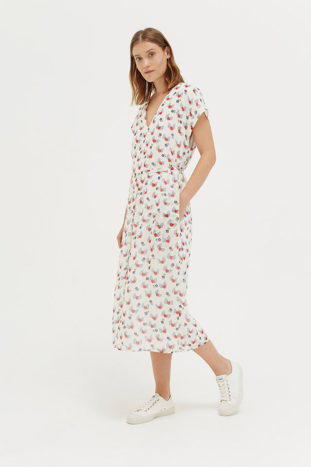 Ivory Juliet V-Neck Dress image 1