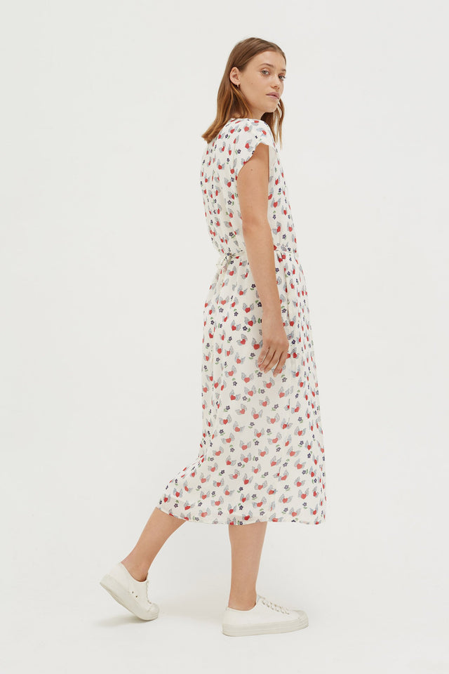 Ivory Juliet V-Neck Dress image 4