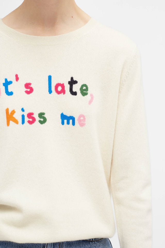 Cream Kiss Me Sweater image 4