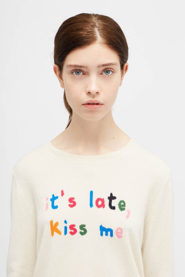 Cream Kiss Me Sweater image 1