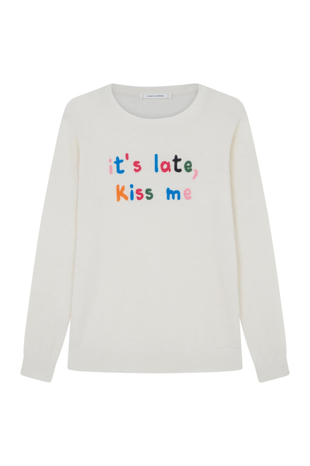 Cream Kiss Me Sweater image 2