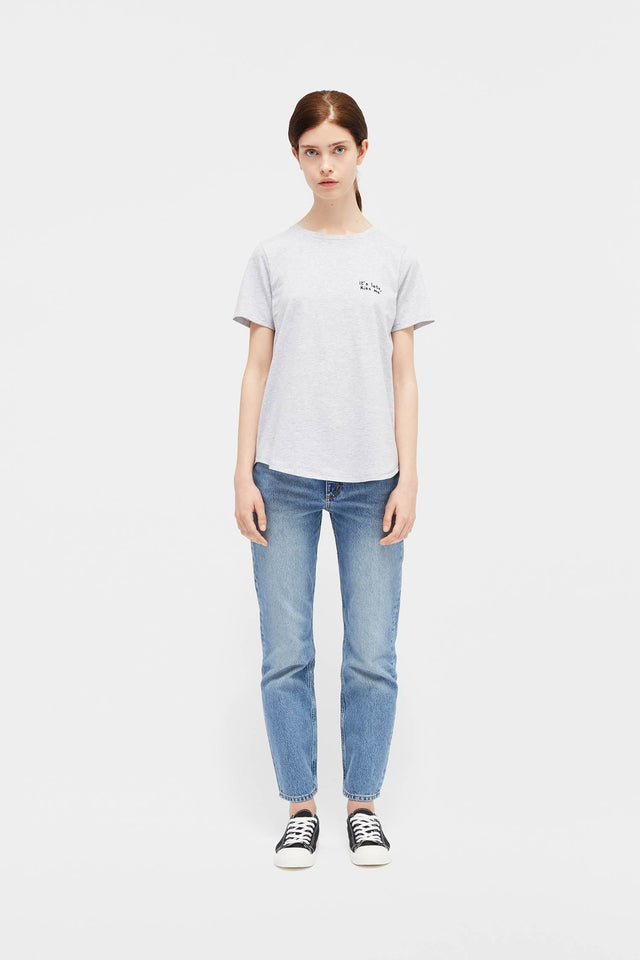 Grey Marl Kiss Me T-Shirt image 3