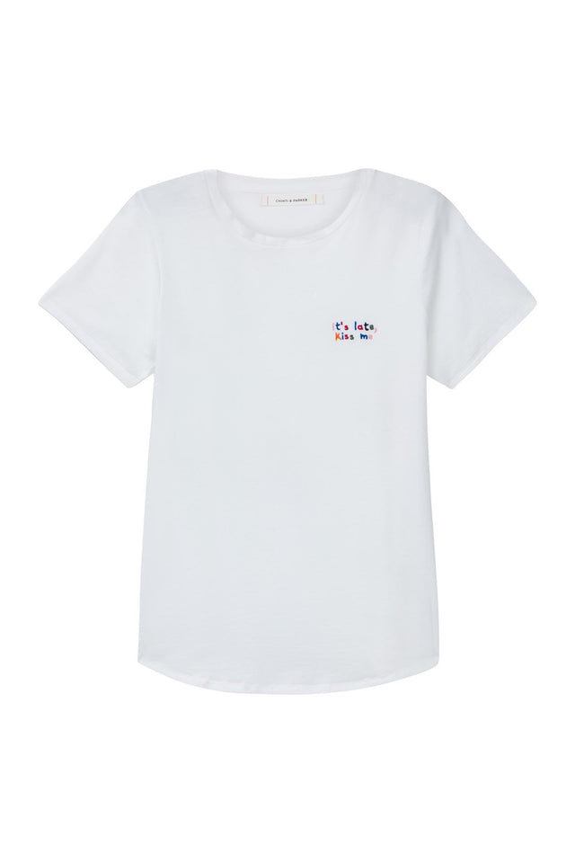 White Kiss Me T-Shirt image 2