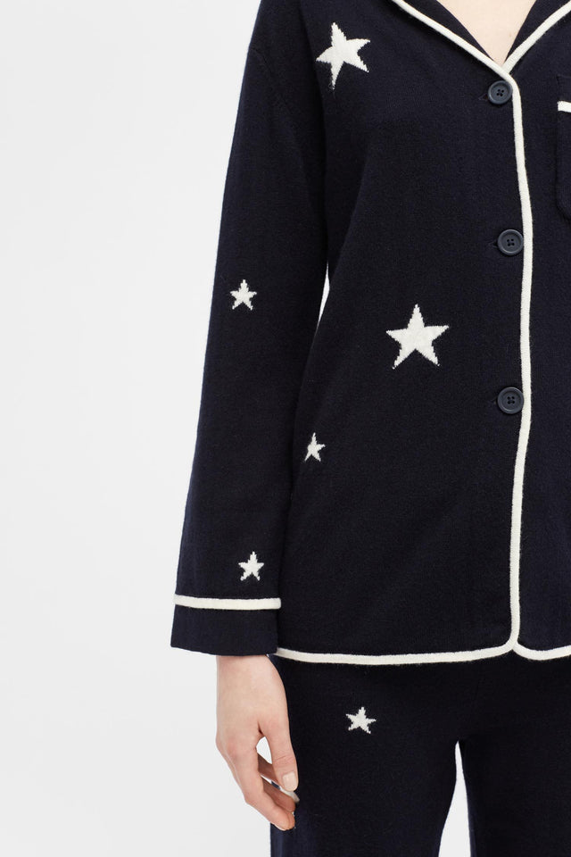 Navy Star Pyjama Top image 4